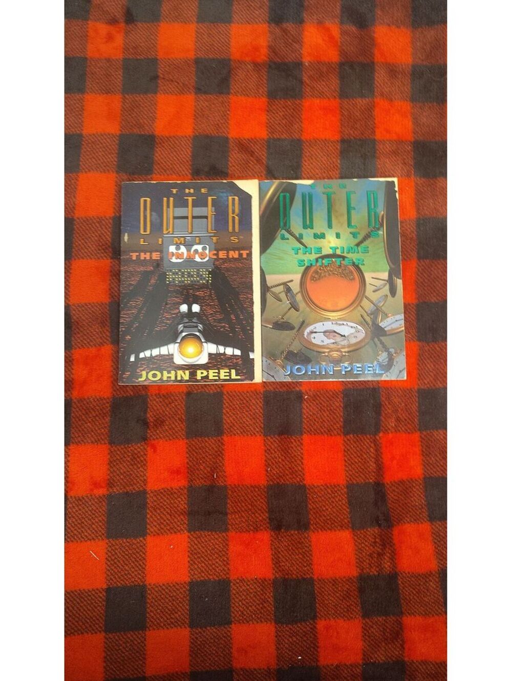 Vintage The Outer Limits John Peel 2 Book Lot Time Shifter Innocent 1997 1998